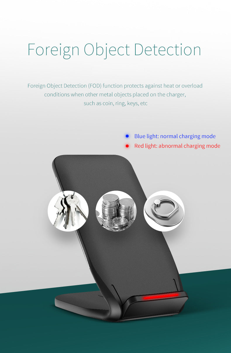 W3 Fast Wireless Charger By Rock QI Wireless Charging Phone Stand