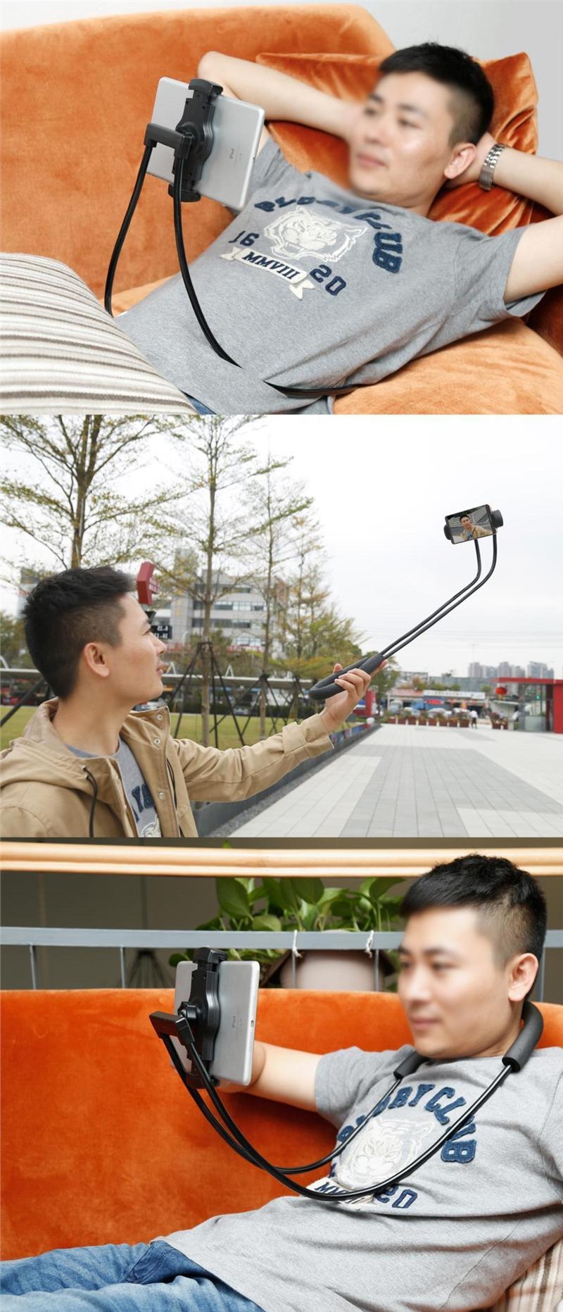 Baseus Necklace Lazy Bracket Black ( Most of mobile devices 4-10 inch ）