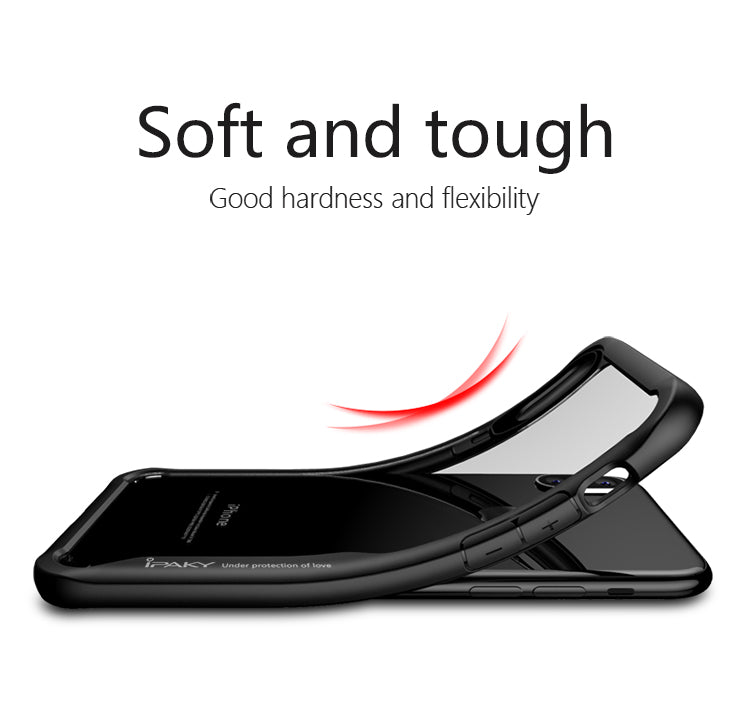 Bumper TPU By iPaky Transparent Protective Case For iPhone X - Black