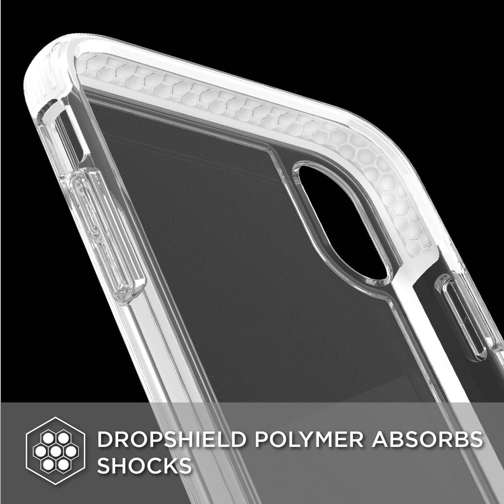 Defense Clear By X-Doria iPhone Xs Max Anti Shocks Case Up To 2M T/White