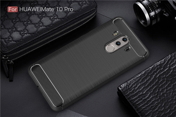 Armor By iPaky Flexible Slim Case Anti-fingerprint &amp; Anti-shocks For Mate 10 Pro - Black