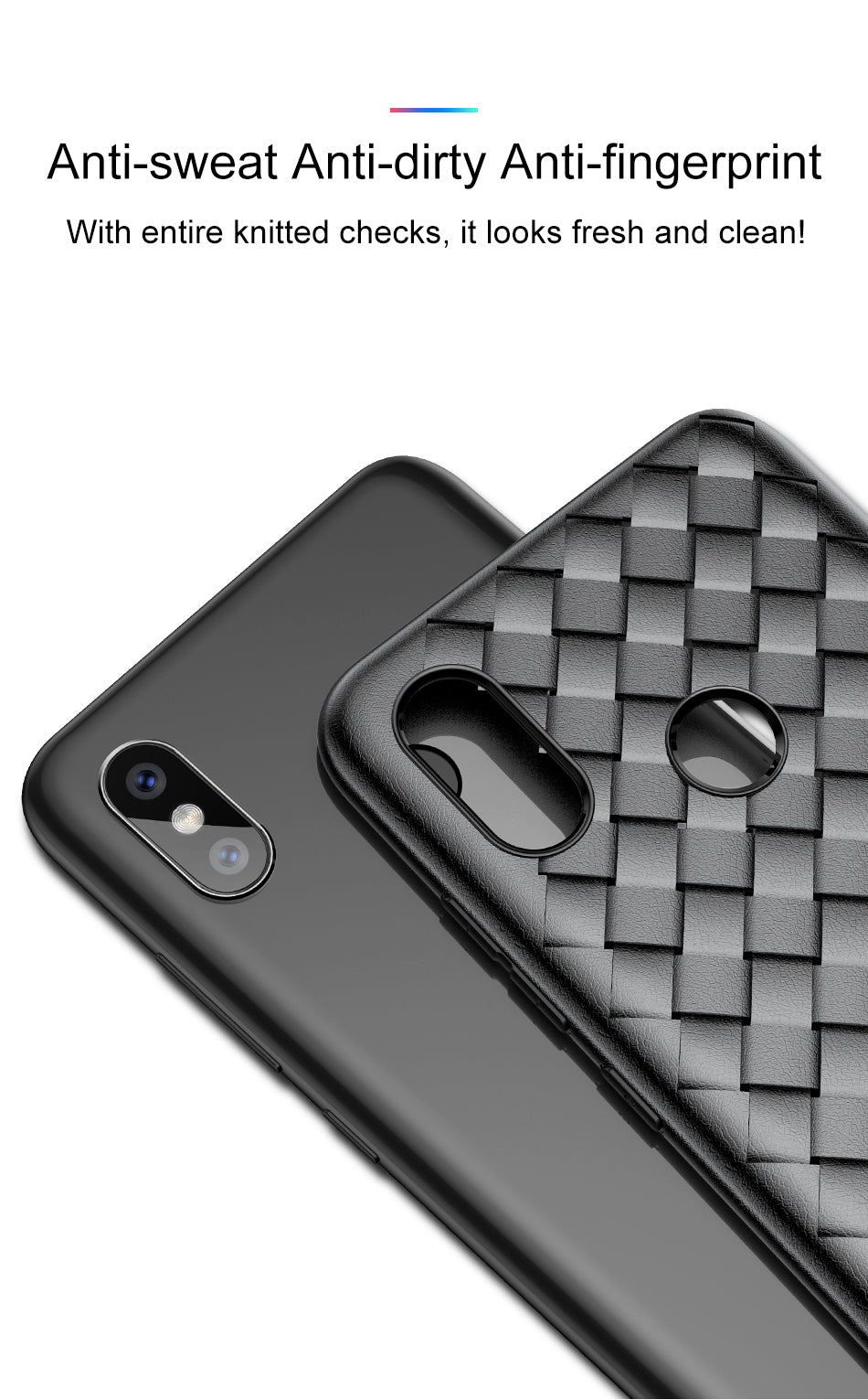 Waven By Baseus Slim Heat Dissipation Case For Mi 8 Black