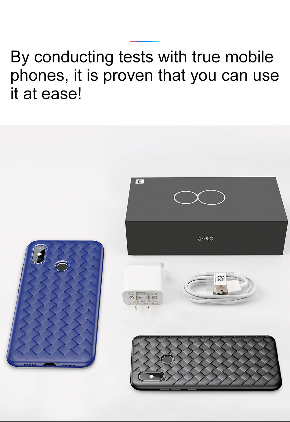 Waven By Baseus Slim Heat Dissipation Case For Mi 8 Blue