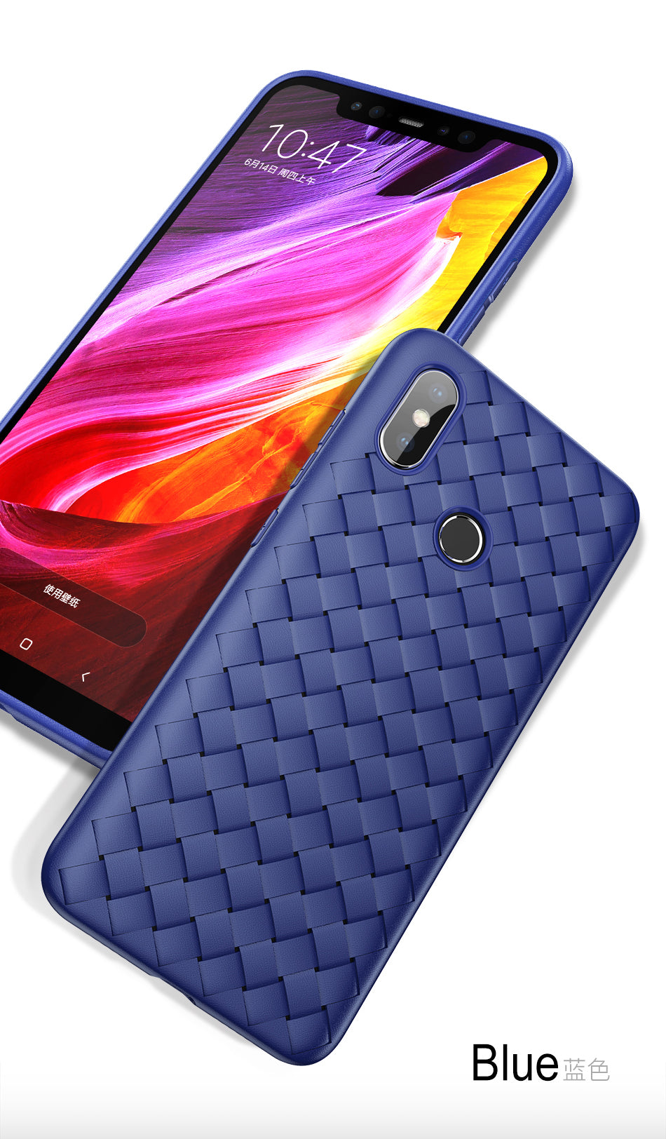 Waven By Baseus Slim Heat Dissipation Case For Mi 8 Blue