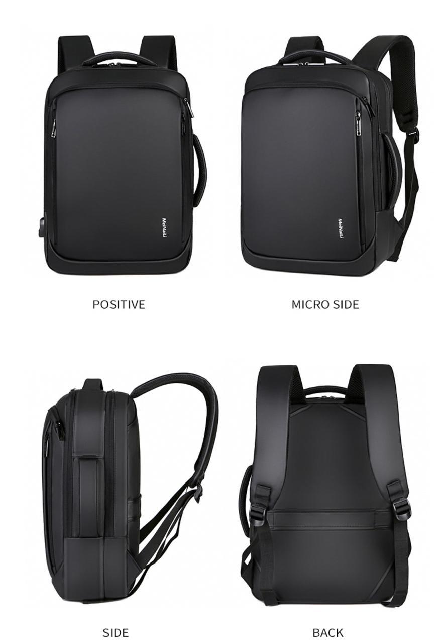 MEINAILI 1901 Laptop Backpack 15.6-inch With USB Charging Port
