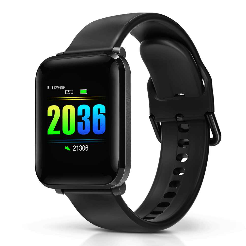 BlitzWolf BW-HL1 SmartWatch Health Monitoring, IP68, 8 Sports Mode, 15Days Standby