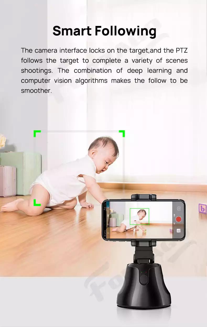 APAI GENIE 360 Rotating holder Smart Following Faces&amp; Objects - Black