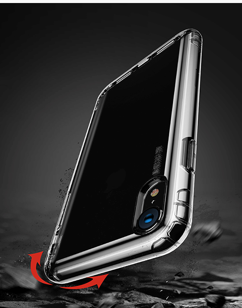 Airbags Series By Baseus Safety Flexible TPU Case For iPhone XR T/Black