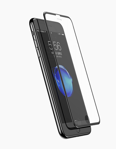 Arc-surface By Baseus 0.23mm Tempered Glass For iP6/iP7/iP8 Plus White
