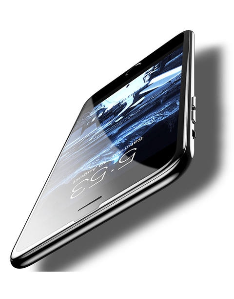 Arc-surface By Baseus 0.23mm Tempered Glass For iP6/iP7/iP8 Black