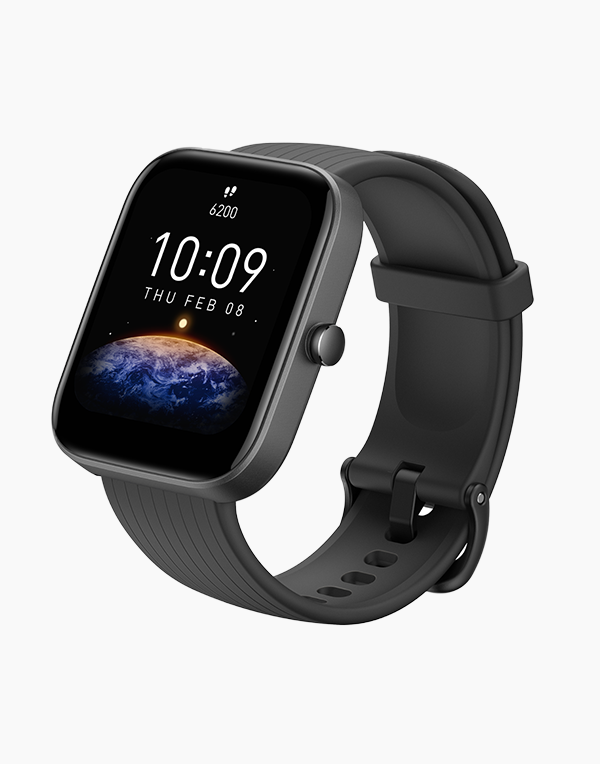 Amazfit Bip 3 شاشة كبيرة 1.69 انش، مقاومة للمياه 5ATM, 60 مود رياضي