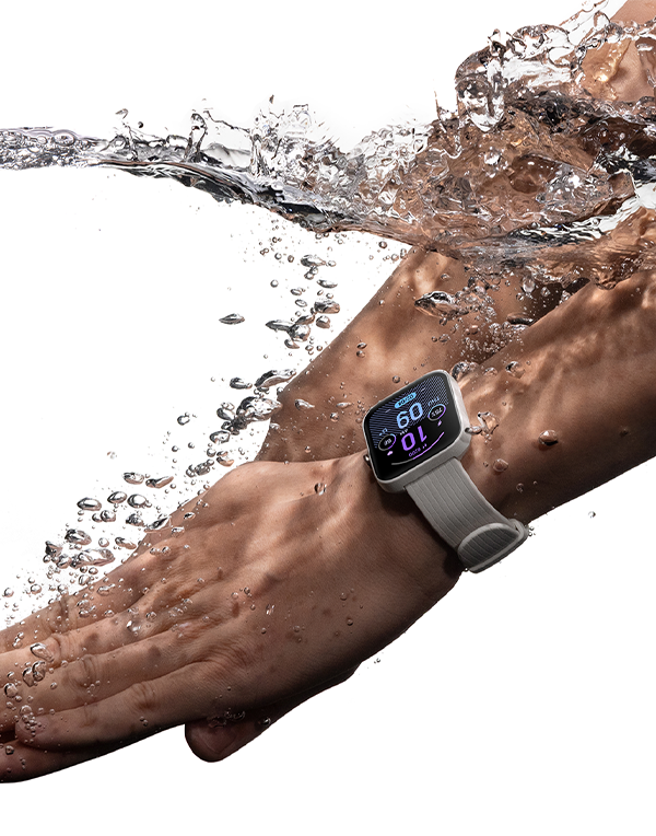 Amazfit Bip 3 شاشة كبيرة 1.69 انش، مقاومة للمياه 5ATM, 60 مود رياضي