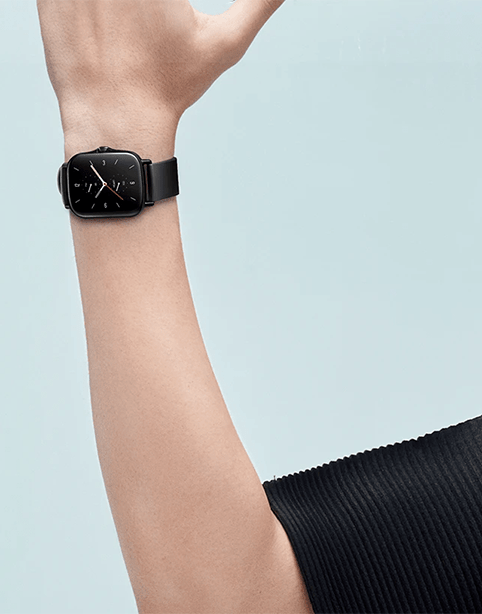 Amazfit GTS 2 Smartwatch Support Calls, 1.65 AMOLED Display, SpO2 - Black