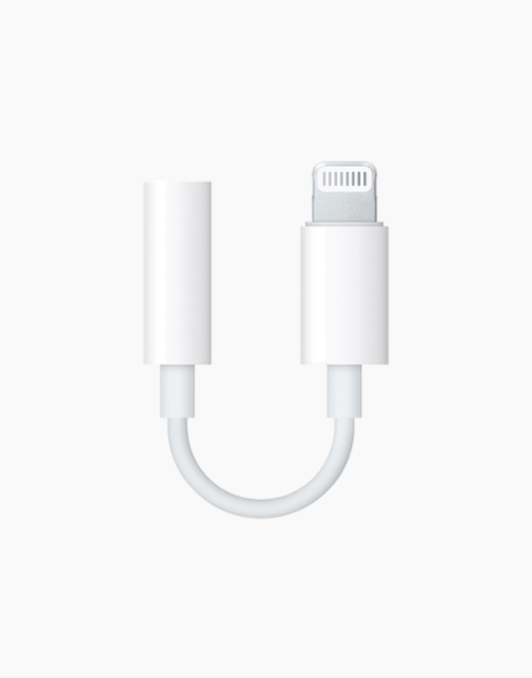 Apple Lightning to 3.5 mm Headphone Jack Adapter - White