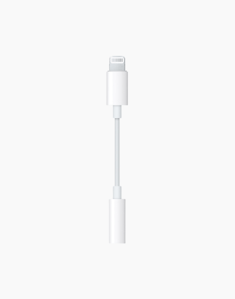 Apple Lightning to 3.5 mm Headphone Jack Adapter - White