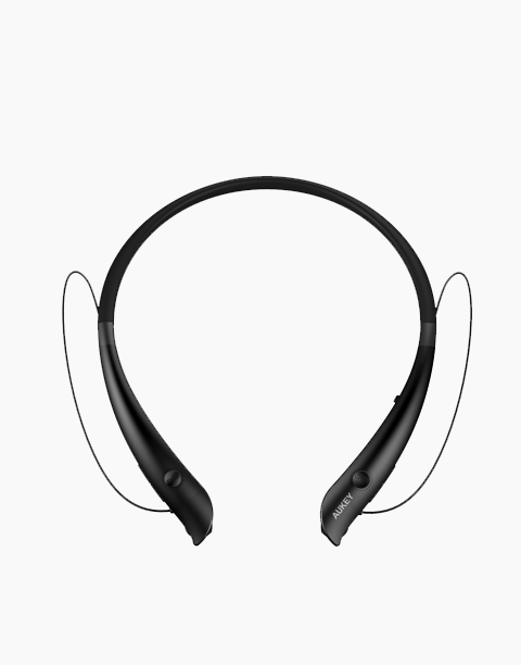 EP-B20 Bluetooth Headphones Neckband Wireless in Ear Headsets with Microphone, 15 Hours Playtime, Sweatproof From Aukey Black