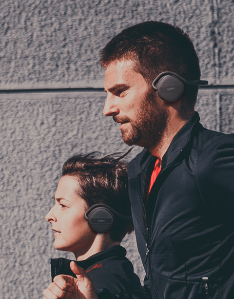 EP-B26 Bluetooth Headphones, Foldable On-ear Earphones with 24 Hours Playtime Original From Aukey Black