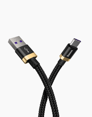 Baseus Purple HW Flash Charge Cable USB to Type-C 40W Black