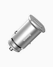 Baseus Square Metal Car Adapter USB + PD 30W Fast Charging QC3.0 & 4.0
