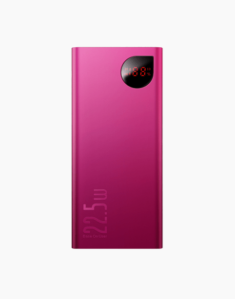 Baseus Adaman Fast Power Bank, 5 Ports (PD3.0+QC3.0) 20000mAh Rose