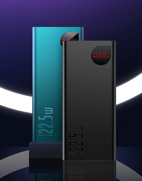 Baseus Adaman Fast Power Bank, 5 Ports (PD3.0+QC3.0) 20000mAh Black