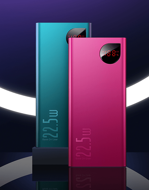 Baseus Adaman Fast Power Bank, 5 Ports (PD3.0+QC3.0) 20000mAh Rose