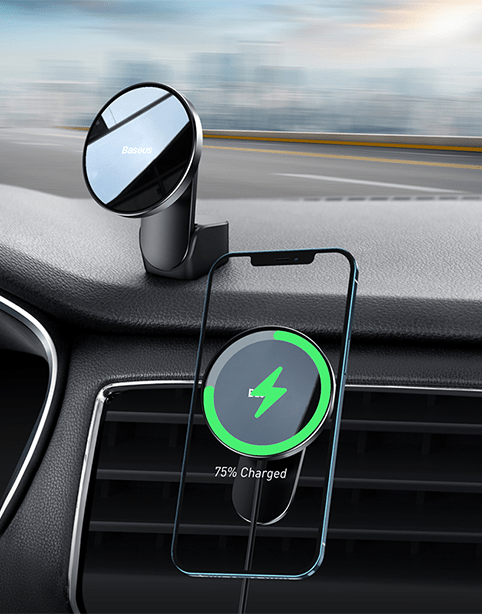 Baseus Big Energy Car Mount Wireless Charger Black