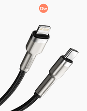 Baseus Cafule Series Metal Data Cable Type-C to iP PD 20W 25cm - Black