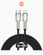 Baseus Cafule Series Metal Data Cable Type-C to iP PD 20W 2m - Black