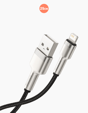 Baseus Cafule Series Metal Data Cable USB to IP 2.4A 25cm Black