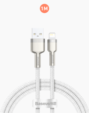 Baseus Cafule Series Metal Data Cable USB to IP 2.4A 1m - White