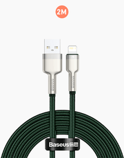 Baseus Cafule Series Metal Data Cable USB to IP 2.4A 2M - Green