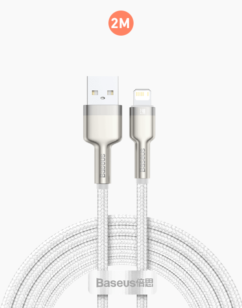 Baseus Cafule Series Metal Data Cable USB to IP 2.4A 2M - White