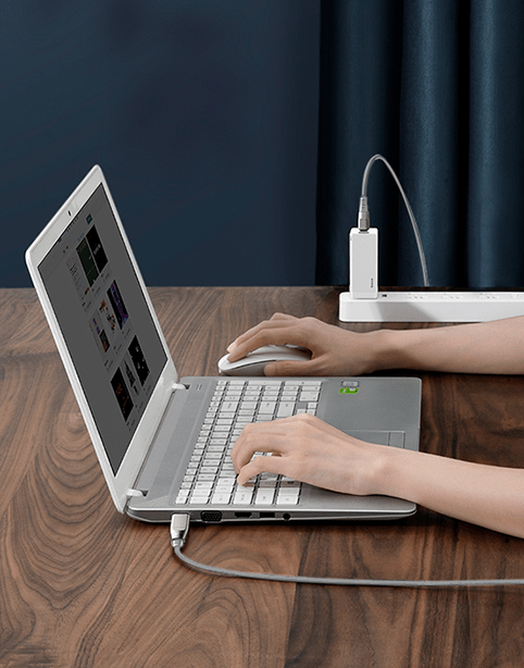 Baseus Flash Series 2 in 1 Cable Type-C to C+DC Square Head 100W 2m Gray,B0G