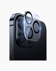 Transparent full-frame lens screen protector for iPhone 13 Pro by Baseus, designed for 6.1-inch and 6.7-inch models, double pack.