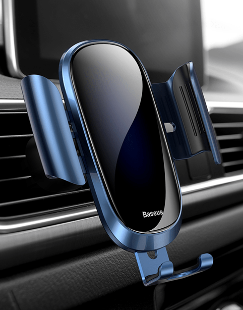 Future Gravity By Baseus Aluminum/Glass Car Mount – Blue