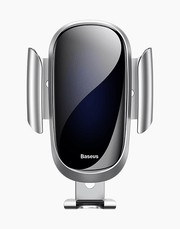 Future Gravity By Baseus Aluminum/Glass Car Mount - Silver