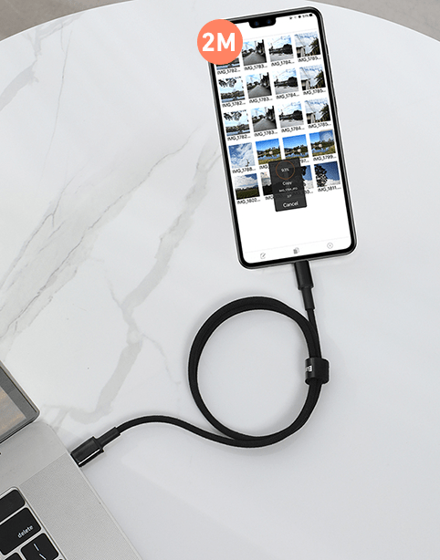 Baseus High Density Braided Fast Cable Type-C to C 100W 2m - Black