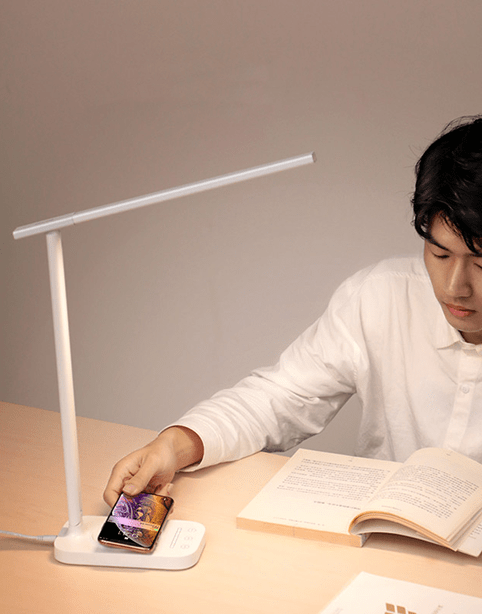Baseus Lett Wireless Charging 10w folding desk Lamp White