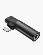 Baseus L43 iPhone Converter to iP &amp; 3.5mm audio jack Black