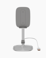 Baseus Literary Youth Desktop Bracket Fast Wireless Charging 15w Silver