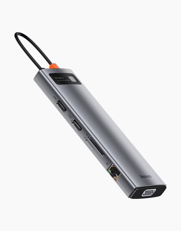 Baseus Metal Gleam Series 11-in-1 Multifunctional Type-C HUB Docking