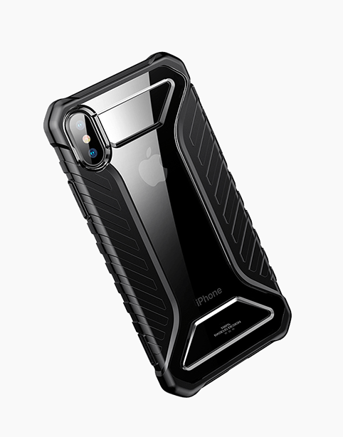 Michelin من باسيوس جراب مضاد للصدمات ايفون Xs Max اسود