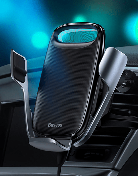 Baseus Milky Way Electric Bracket Fast Wireless Charger 15W Black