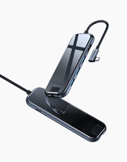 Baseus Multi-functional HUB (Type-C to 3xUSB3.0+HD4K+RJ45+PD) Deep gray