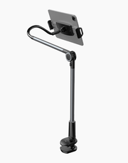 Black Baseus Otaku Life rotary adjustable lazy holder for phones and iPads, featuring a flexible, ergonomic design.