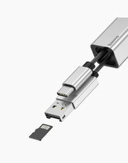 Baseus Pendant Mobile/Computer Card Reader Silver