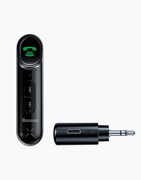 Baseus Qiyin AUX Car Bluetooth Receiver, With Mic And Control Buttons