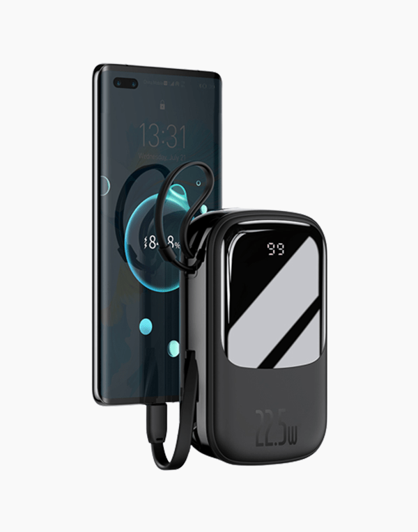 Baseus Qpow Digital Display باور بنك 20,000mAh يدعم الشحن السريع