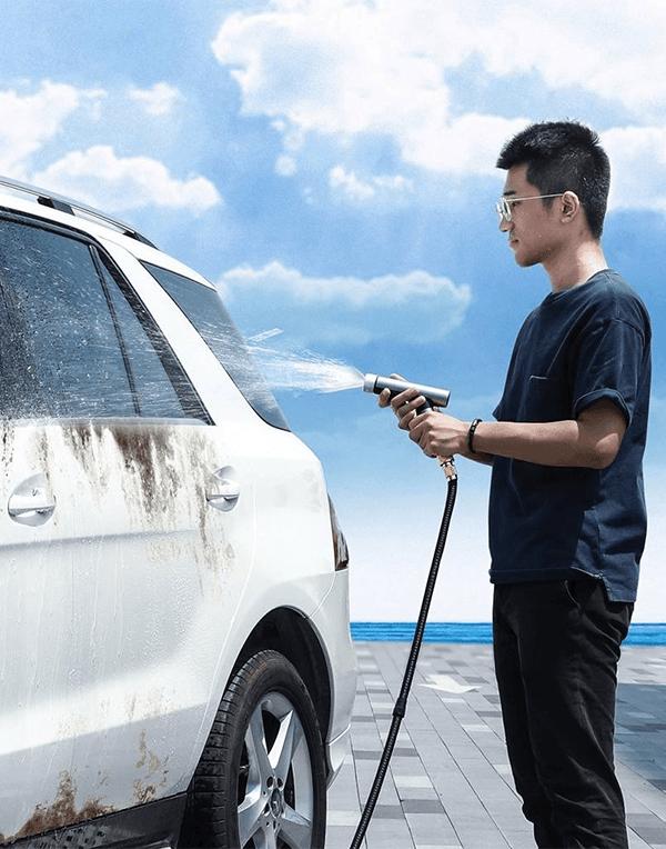 Baseus Simple Life Car Wash Spray Nozzle (with Magic Telescopic Water Pipe) بطول 7.5 متر